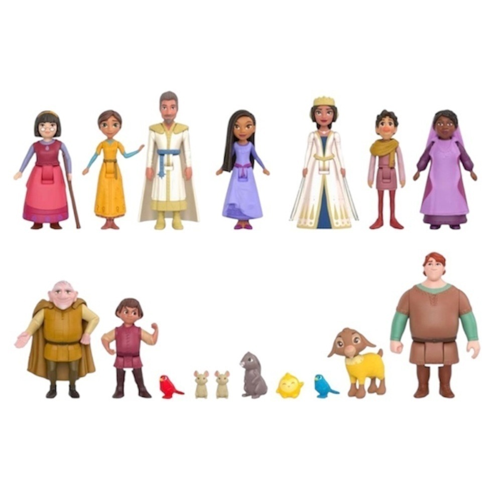 Disney Wish Kingdom of Rosas Character Set 10 Dolls 5 Friends Mattel NEW - Picture 7 of 7